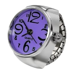 New Ring Watch Hot Selling Creative Arabic Numeral Scale Circular Dial Alloy Shell Finger Couple Men's And Women's Styles