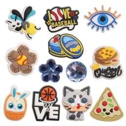 1-12PCS Kangaroo Hot Dog Beer Key Shoes Charms Accessories Buckle Clog Sandal Decorations DIY Wristbands Kids Gift