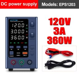 Wanptek 30V 5A 10A 60V 5A 120V 3A Lab DC Power Supply Adjustable Digit Display Memory Function Power Supplies Voltage Regulator