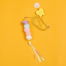 Cat Hanging Toy Independent Cat Teasing Elastic Rope Hanging Door Cat Teasing Stick Feather Teasing Cat Pet Teasing Cat Stick