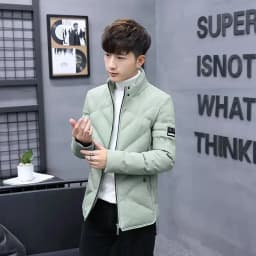 Autumn Winter Jacket Men Thicken Warm Cotton-padded Mens Jackets Slim Fit Stand Collar Youth Winter Jackets and Coats For Me