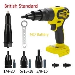 HIFESON NO Battery Double Use Brushless Electric Rivet Nails Gun Drill Insert Rivet Nut Gun Automatic Riveting Tool For M3-M12