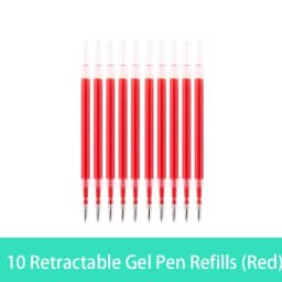10/20/30 pcs/set 0.5mm Gel Pen Refills Red Blue Black Ink Stationery Writing Supplies Office Signature Rods Office School Needle
