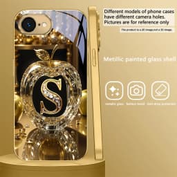 Exquisite Luxury Gold For IPhone 17 Pro Max 16 15 Pro 14 13 Plus 12 Mini 11 17 Air XR 16E 17ProMax Golden Glass Phone Case