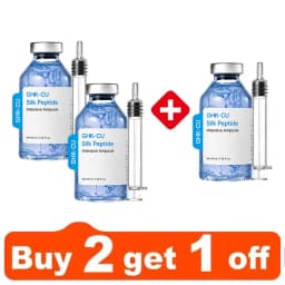 GHK-Cu Blue Copper Silk Peptide Ampoule Serum Deep Collagen Hydrate Moisturize Soften Smooth Firm Korean Facial Skin Care
