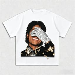 2026 Summer Men's MJ Michael Jackson Printed Cotton Neutral T-Short Men's and Women's Fashion Hip Hop T-shirt Fan Gift