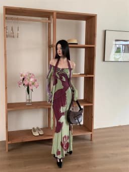 CHEERART Off The Shoulder Long Sleeve Mesh Maxi Dress 2024 Women Bodycon Tunics A Line Backless Ladies Long Dress Fall Fashion
