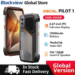 Blackview Oscal PILOT 1 Rugged phone 6.67-inch HD+ 90Hz Display Helio G81 CPU 5W BOX Speaker 6GB 256GB 15000mAh NFC Cellphone