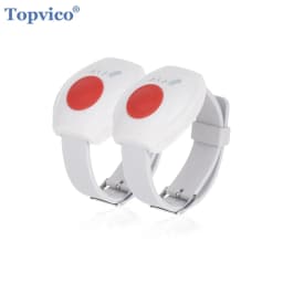 Topvico 1/2/3/5pcs Panic Button RF 433mhz SOS Emergency Button Elderly Alarm Watch Bracelet Old People Home Security Alarm