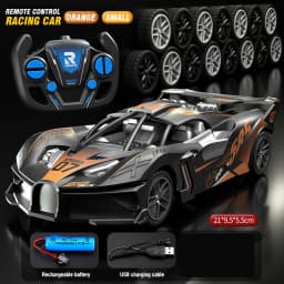 4WD RC Sports Car High Speed Remote Control Mini Scale Model Vehicle Electric Drift Racing Car Toys for Boys Kids Back to School