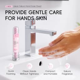 LAIKOU Japan Sakura Hand Soap Sheet 25g Moisturizing Soap Bath Soap Clean Pores Improve Muscles Cleansing Healthily