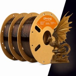 ERYONE 3KG PETG High-Speed Transparent Series 3D Filament, Multicolor Available, Max Print Speed 500mm/s, 1KG/Spool