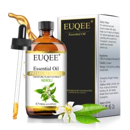 EUQEE 118ML Lavender Jasmine Eucalyptus Vanilla Peppermint Essential Oils with Glass Dropper|Aromatherapy, Humidifier,DIY Soap
