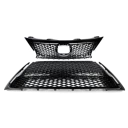 Glossy Black F-Sport Style Front Bumper Upper & Lower Grille For Lexus CT200h 2014-2017 Front Radiator Mesh Grills Magickit