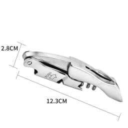 Stainless Steel Wine Opener, Professional Waiters Corkscrew, Leather Case,Beer Bottle Opener And Foil Cutter Gift For Wine Lover