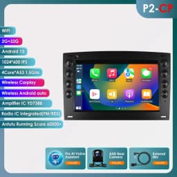 2 din Carplay Android Auto Car Radio For Renault Megane 2 2002-2009 Car Multimedia GPS autoradio RDS DSP AI 4G Octa Core 7862