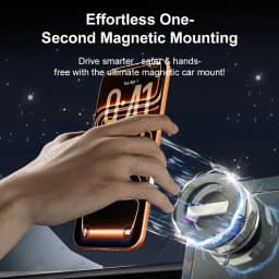 Magnetic Car Phone Holder Stand For Magsafe 360° Adjustable Vacuum Car Phone Mount for Car/Desk/Bathroom/Universal Use