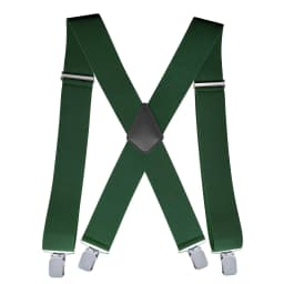 Heavy Duty Big Size Suspenders for Men Work Outdoor 2 Inch Wide X Back 4 Strong Clips Adjustable Elastic Trouser Braces Straps