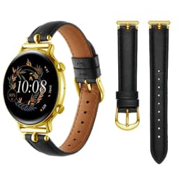 luxury Leather loop for Samsung Galaxy watch 6/5/pro/4/classic 43mm 47mm 20mm band Genuine Design bracelet Huawei Gt 2-2e strap