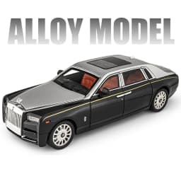 1/18 Rolls Royce Phantom Alloy Car Model Diecast & Toy Vehicles Metal Car Model Collection Simulation Sound and Light Kids Gifts