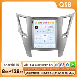Android 14 2Din Car Radio for Subaru Outback Impreza Legacy 2009-2014 Multimedia Video Player Carplay 4G Stereo 9.7"