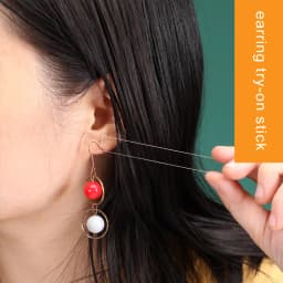 5Pcs Transparent Acrylic Earring Try On Stick Forecast Shop Special Tool Ear Stud Trial Display Holder Rack for Live Stream