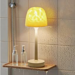 Waterproof Shower Lamp for Inside Shower RGB Bathroom Lamps Remote Touch Cordless Shower Light 16 Color LED Ocean Wave Projector