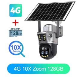 LS VISION V380 Dual Lens WIFI/4G Camera Solar 10X Zoom PIR Human Detection Night Vision Outdoor Security Video Cam 8MP 4K Cctv