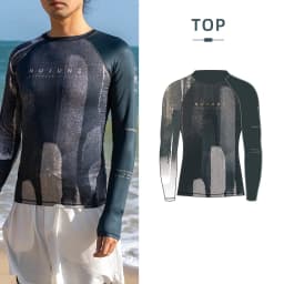 Nu-June Men Rashguard UPF50 Long Sleeve Surf Tops and Shorts Set Swimwear Three Pieces Sweatshirts Pants Beach Diving Suits