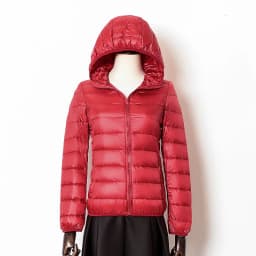 Women's Lightweight Casual Hooded Down Jacket Autumn Winter Minimalist Short Down Coats Female Solid Color Zipper Warm Outerwear