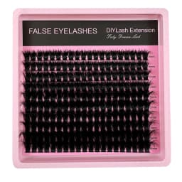 50D-160D 8D Luxury Fluffy DIY Cluster Lashes - 8-16mm Mixed Length Eyelash Extension 0.07mm Russian D Curl Thick And Reusable