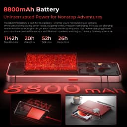 OUKITEL WP210 Rugged Phone - MTK 8200, NFC, 36GB+512GB, 8800mAh 45W, 6.7", 108MP Android15 5G WIFI6 Smartphone