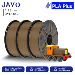 JAYO 3*1.1KG PLA + Filament 1.75MM PLA Plus 3D Printer Filament 1.1KG/roll For FDM Neatly Wound Coloful 3D Printing Material for 3D Printer & Pen