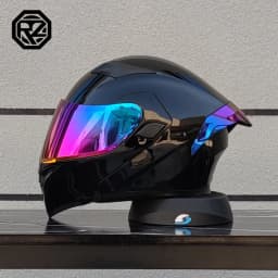 ORZ Motorcycle Helmet High Quality Dual Lens Modular Flipped Helmet Full Face Neutral Motorcycle Travel Helmet Off Road Helmet