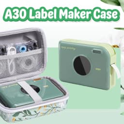Phomemo A30 Label Printer with Storage Case Wireless Bluetooth Printer Gift Ribbon Printer DIY Gifts and Journaling