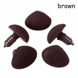 10pcs/bag 12*14mm Hot Craft DIY Tool Safety Plastic Triangle Nose Velvet Bear Buttons Dolls Accessories