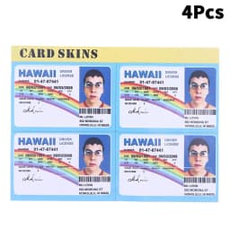 1/4PCS Mclovin Bank Credit Cards Bus Pass Stickers Cool Decoration Waterproof Card Driver's License Credit Card Sticker