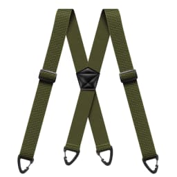 Hidden Suspenders for Men 1.6" Wide Elastic Adjustable Work Suspenders Heavy Duty with 4 Snap Loop X-back Braces for Trousers