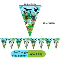 Wild Kratts Jungle Theme Birthday Party Ceremony Scene Layout Decorative Banner Spiral Honeycomb Pennant Disposable Items