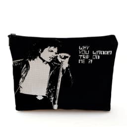 Super Star Michael Jackson Cosmetic Bag Double Print Makeup Bags Women Wedding Handbag Lady Travel Organizer Child Wallet