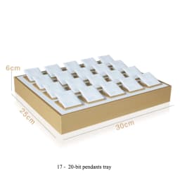 Organizer Case Jewellery Display Ring Tray Earring Holder Various Models Wholesale Luxury Gold White PU Necklace Jewelry