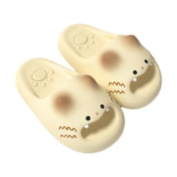New Waterproof Cat Slippers Anti Slip Bottom Cat Paw Cat Paw Slippers Closed Toe Soft Bottom Kitty Mules Spring Summer