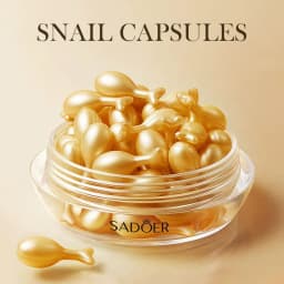 SADOER Snail Rose Essence Milk Moisturizing Capsules Whitening and Nourishing Anti-Wrinkle Skin Care Cosmetics