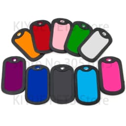 100Pcs Wholesale Dog Tag Blank Dog ID Tags For Man Pendant Laser Engraving Nameplate Key Chains