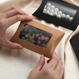 20Pcs/Lot Pillow Shape blank Kraft Paper With Window Gifts Box Jewelry Packaging Boxes for Birthday Wedding Party Supplies