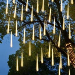 USB Meteor Shower String Lights LED Rain Lamp 30CM8Tubes 50CM8Tubes IP54 Waterproof 8 Modes Patio Garden Wedding Festival Decor