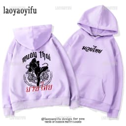 2024 New Muay Thai Sak Yant II Pullover Vintage Muay Thai- Tiger Tattoo Hoodie Alex Pereira Pullover Man Women Casual Sweatshirt
