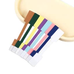 100/200pc Square Price Tag for Jewelry Blank Display Sticker Card Self Adhesive Necklace Bracelet Mix 8 Colors Label Packaging