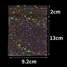 20/50pcs Clear Flash Star Self-adhesive Bags Holographic Laser Pouch for DIY Jewelry Package Badge Gift Sample Candy Plastic Bag