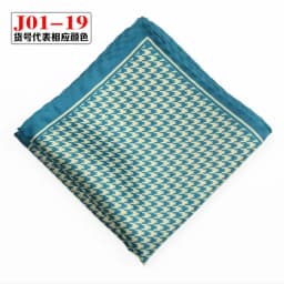 Men Pocket Square Print Real Satin Small Square Scarf Gentleman Business Suit Shirt Chest Scarf Handkerchief 24*24cm